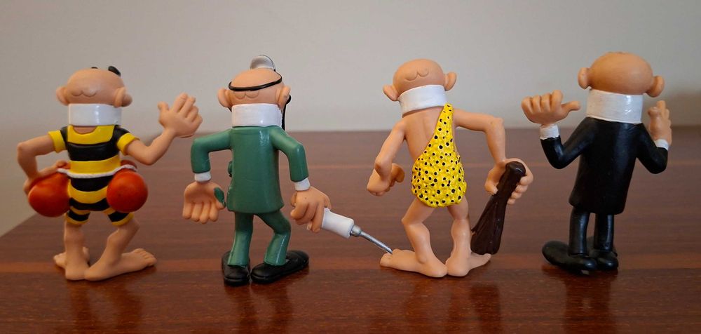 Figuras em pvc de Mortadelo e de Salaminho Comics Spain e Yolanda