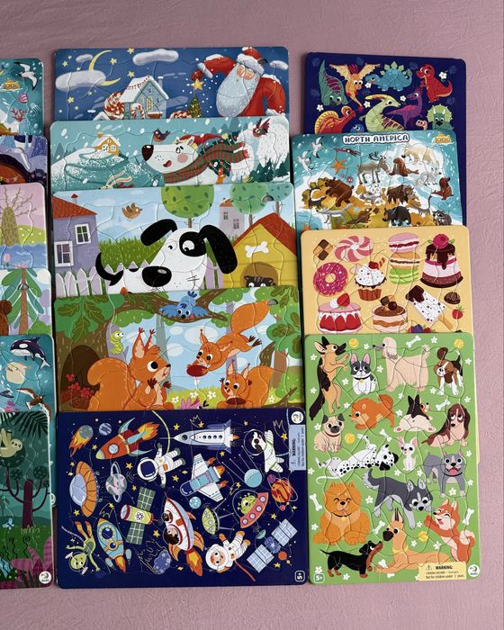 Дитячі пазли з рамкою з плотного картона Dodo від 2 років - 11 штук