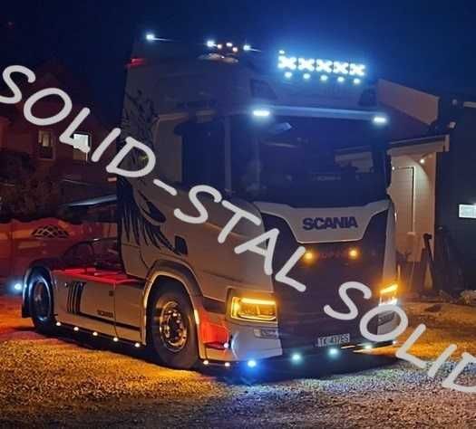 Orurowanie DACHOWE Renault Gama T / Ze stali nierdzewnej polerowanej