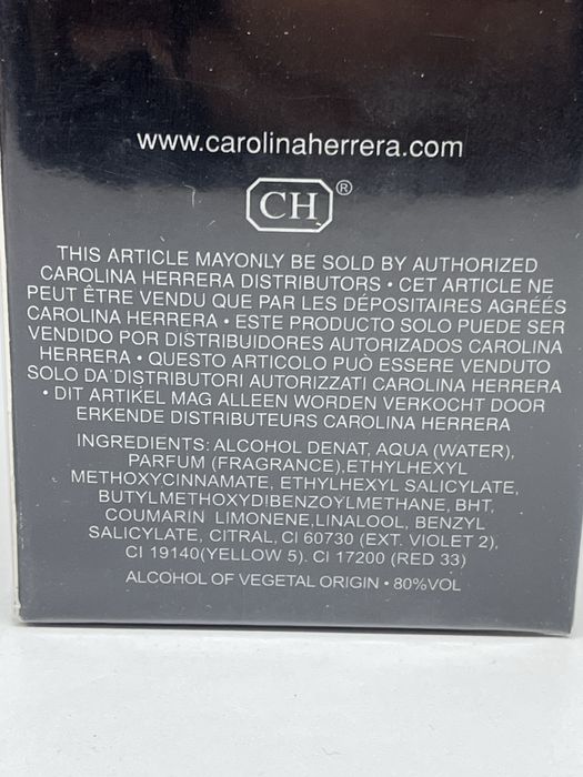 Carolina herrera 212 vip black мужская парфюмированная вода Испания