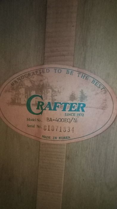 Crafter bass guitar