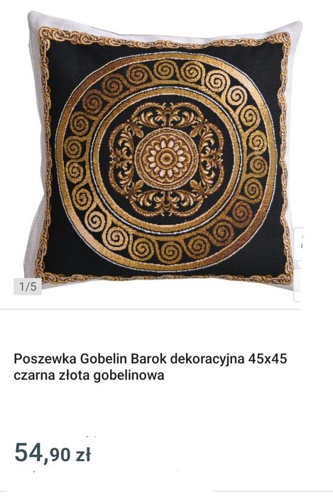 Poszewka gobelin nowa z metką