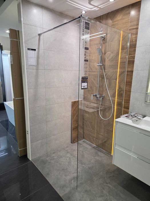 Ścianka Walk-in New-Modus NewTrendy chrom 100 cm