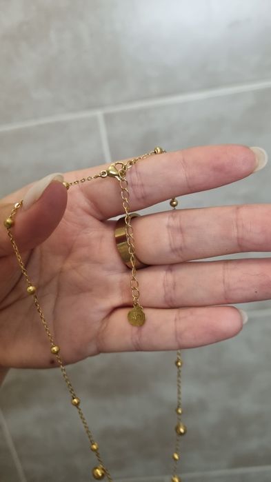 Colar Dourado Aço Inoxidável