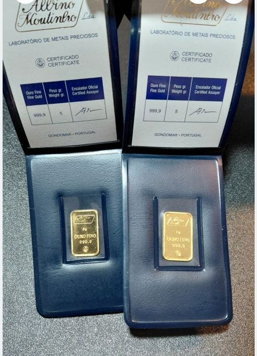 Albino Moutinho 5 Gramas Ouro Puro