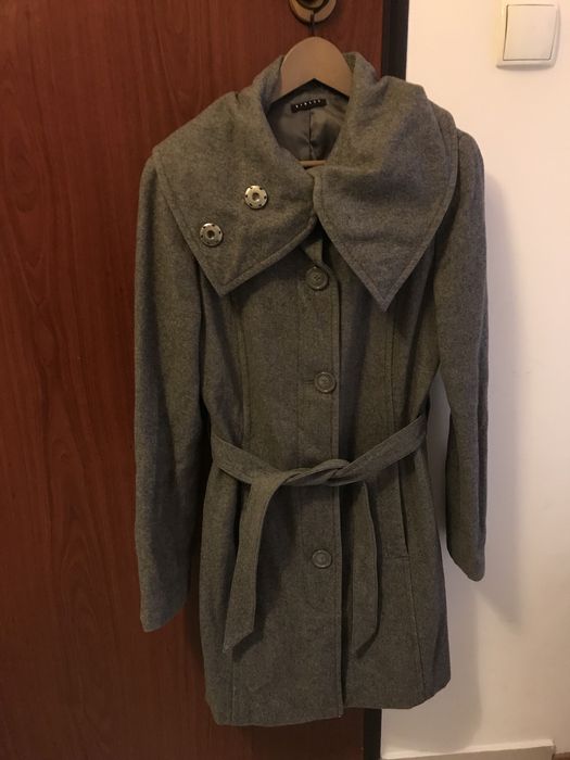 SISLEY Płaszcz szary