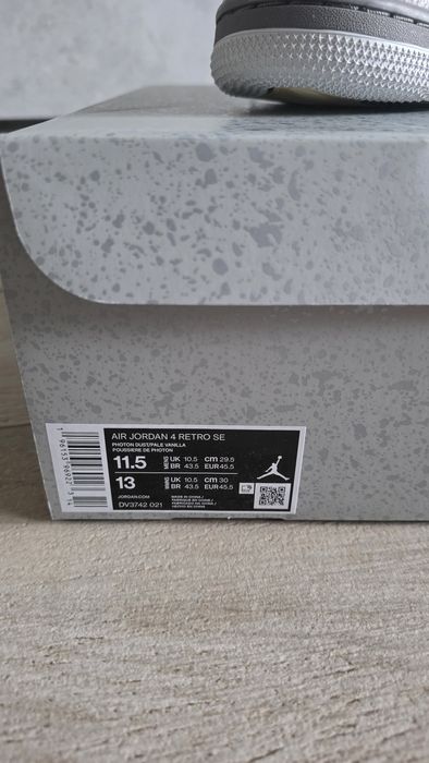 Jordan 4 retro photon dust r. 45.5
