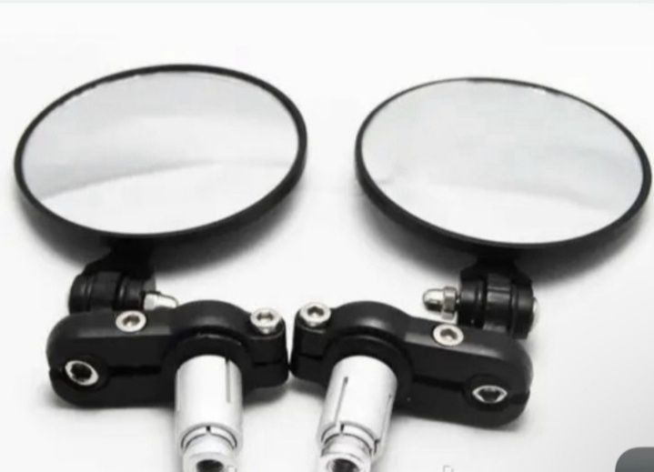 Дзеркала на мотоцикл в торець руля круглі