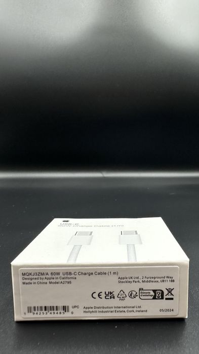 Zestaw Ladowarka 20W + Kabel z oplotem ze tkaniny Usb-C Usb-C 60W 1m