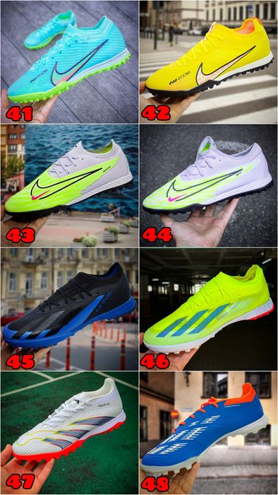 БЕЗ ПЕРЕДПЛАТИ‼️ Футбольні сороконіжки, футзалки Nike / 36-46, Преміум