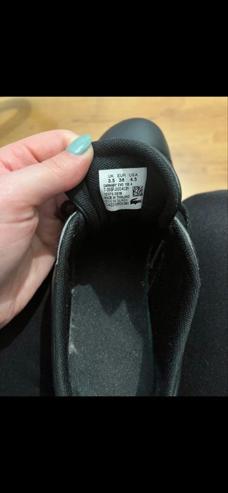 Buty lacoste damskie czarne 36