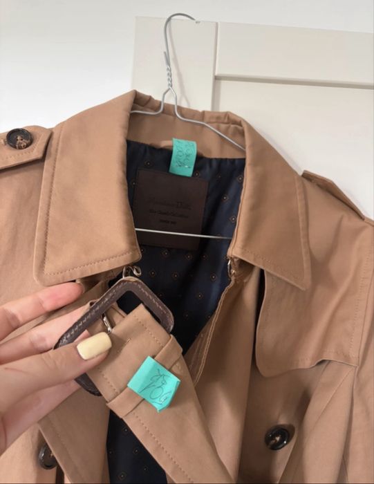 Massimo Dutti - klasyczny trencz  XS/34
