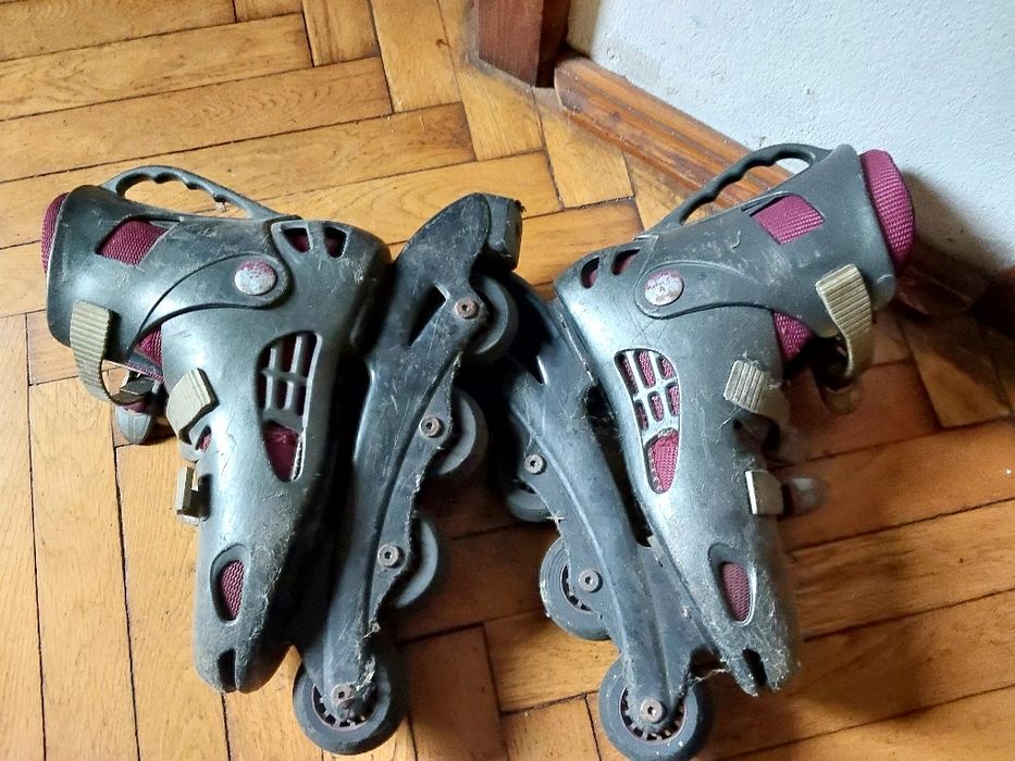 Łyżworolki, rolki młodzieżowe, rozmiar 40 z hamulcem