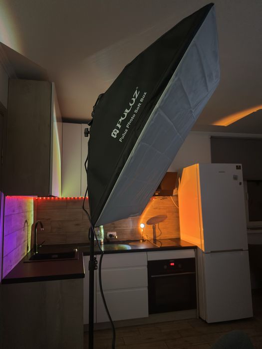 Софтбокс постійне світло 50х70 см 80Вт Е27 та штатив 2м Puluz PU5071EU