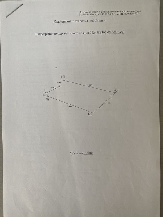 Земельна ділянка під забудову