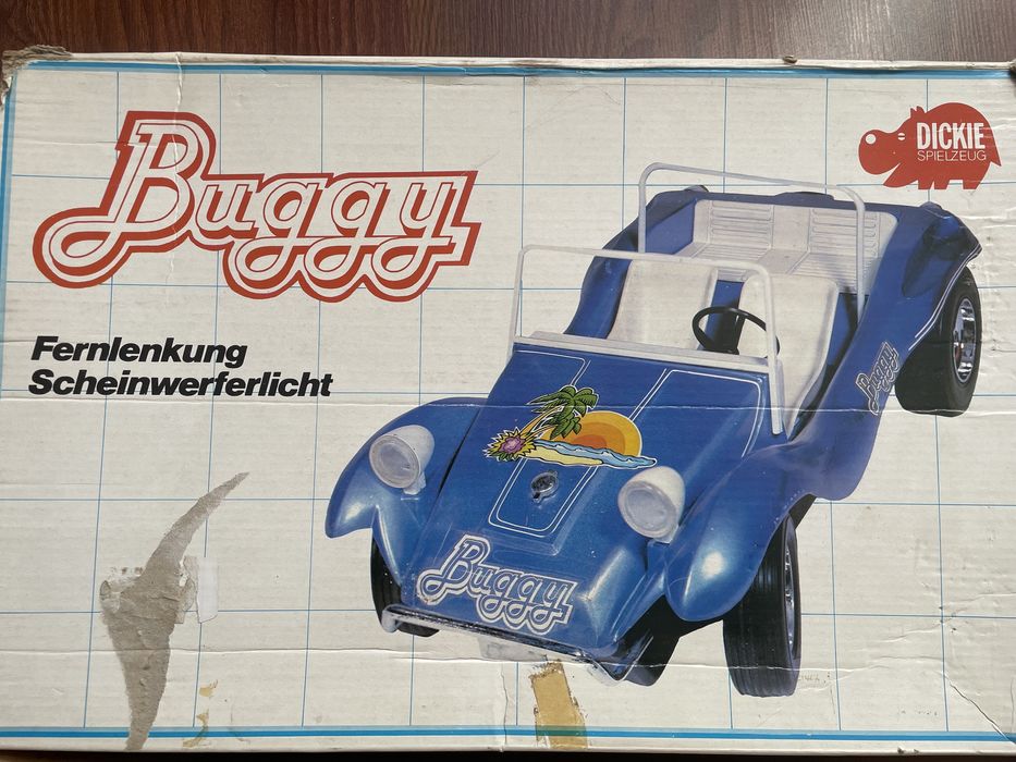 Stara zabawka Volkswagen Byggy taiyo dickie pudelko prl ddr