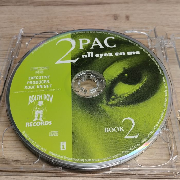 2pac, Tupac Shakur, all eyez on me, green edition, 1995/1996 rok