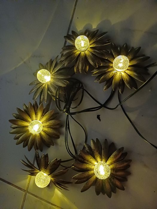 На сонячних панелях освітлення