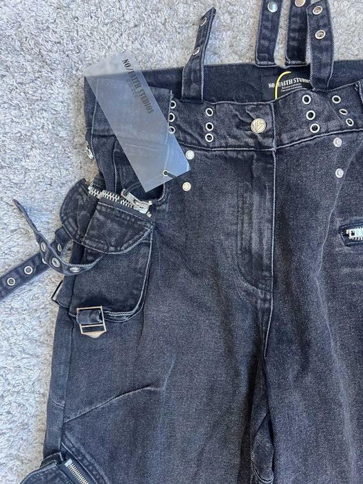Штаны No Faith Studios Heavy Cargo Denim, opium