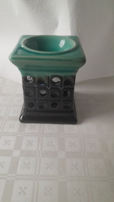Ceramiczny turkusowy kominek zapachowy