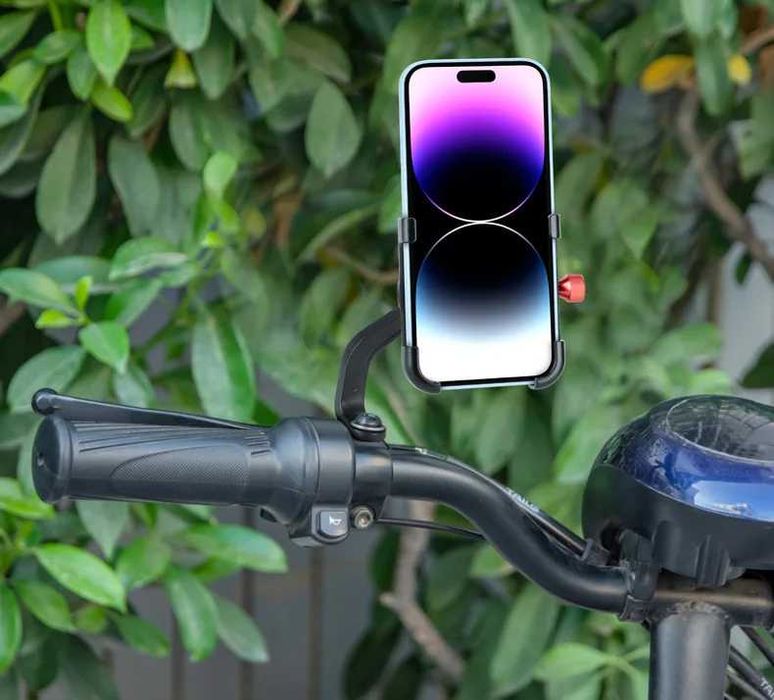 Uchwyt rowerowy dotelefonu na telefon nawigację metalowy na kierownik