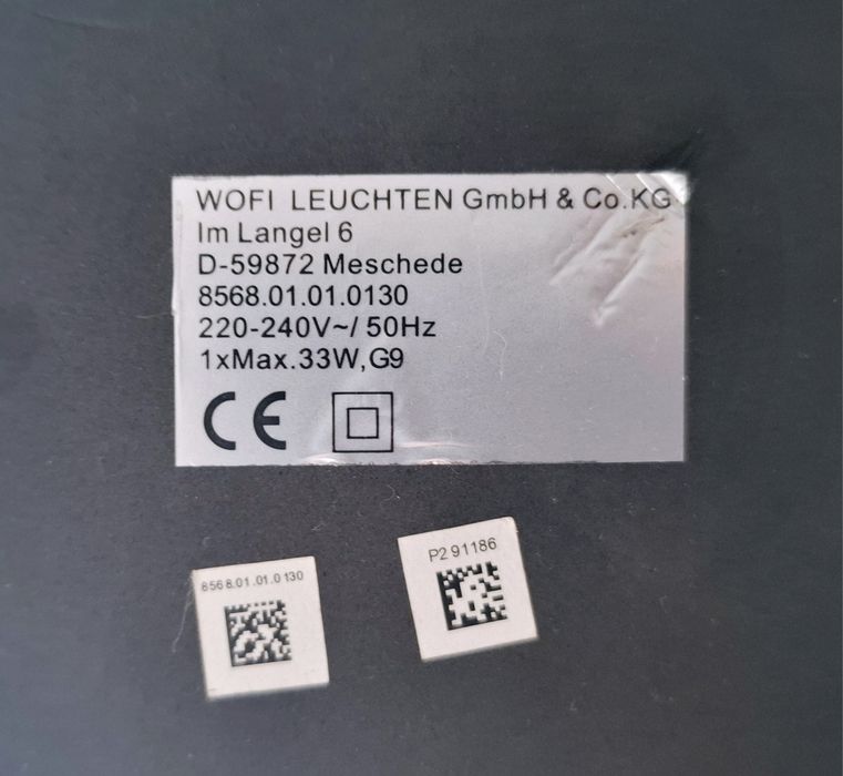 Lampa stojąca z kryształkami firmy Wofi