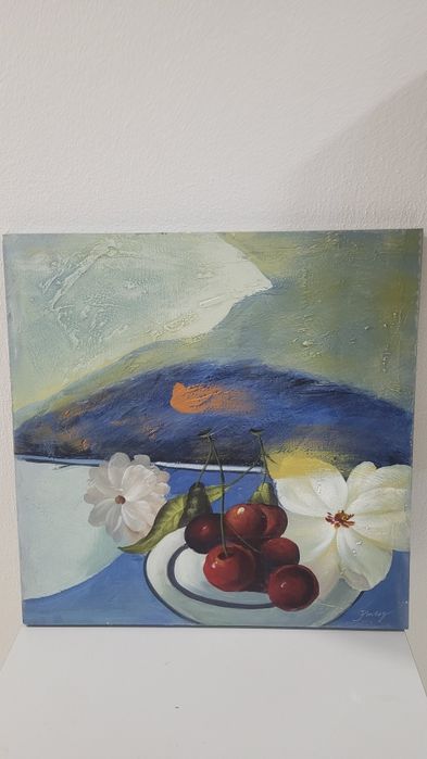 Conjunto de quadros pintados à mão