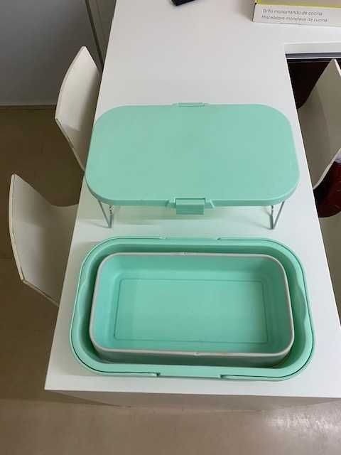 Lancheira dobrável verde