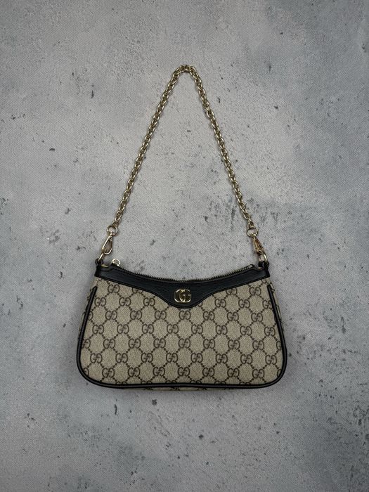 Gucci mini torba na ramie Ophidia / Baguette Monogram GG Double G