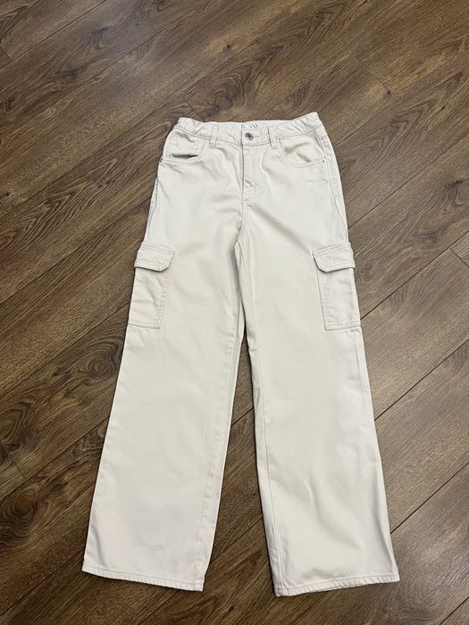 Джинси широкі карго дитячі 146см