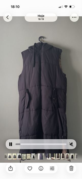 Ganardine reversivel com capuz