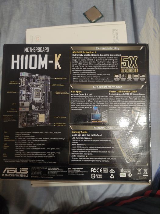 Материнська плата Asus H110m-k