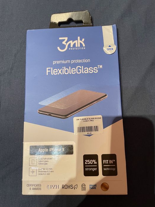 Szkło, folia ochronna, szkło hybrydowe do iPhone X