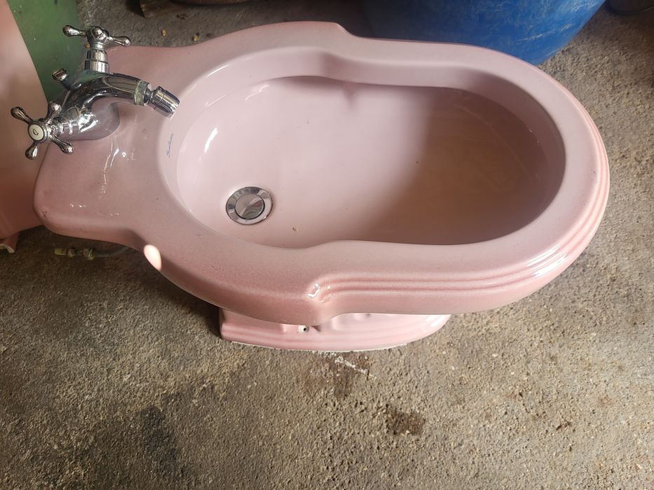 Bide para wc rosa