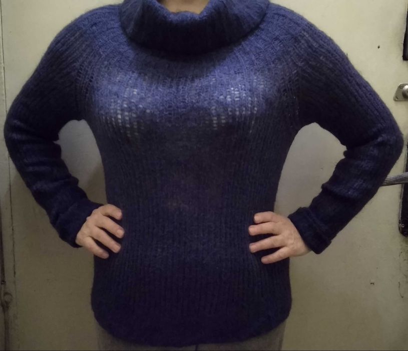 Теплая кофта свитер шерсть Модный жилет размер s-m