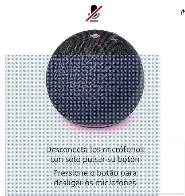Echo Dot 5ª geração Preto (última geração)
