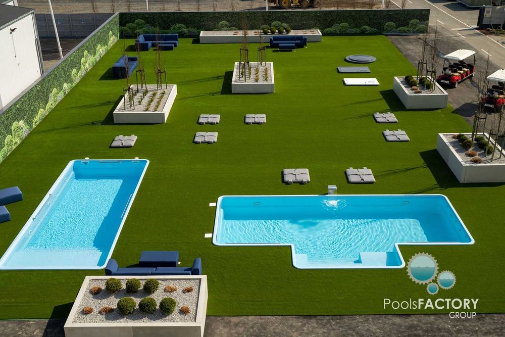 Basen ogrodowy poliestrowy 7,5x3,2x1,55 basen z laminatu od ręki