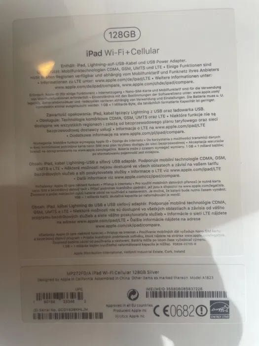 Nowy Apple iPad 5 gen 128GB Silver MP272FD/A – nieużywany, fabryczny