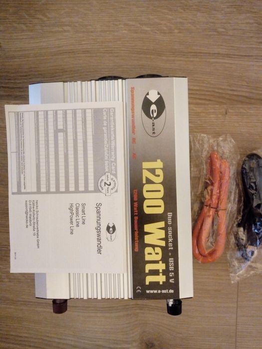 Przetwornica prądu 1200Wat. Z 24v na 220v