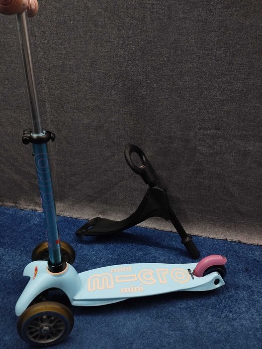 Hulajnoga Mini Micro Deluxe 3w1 Siedzisko Trójkołowa