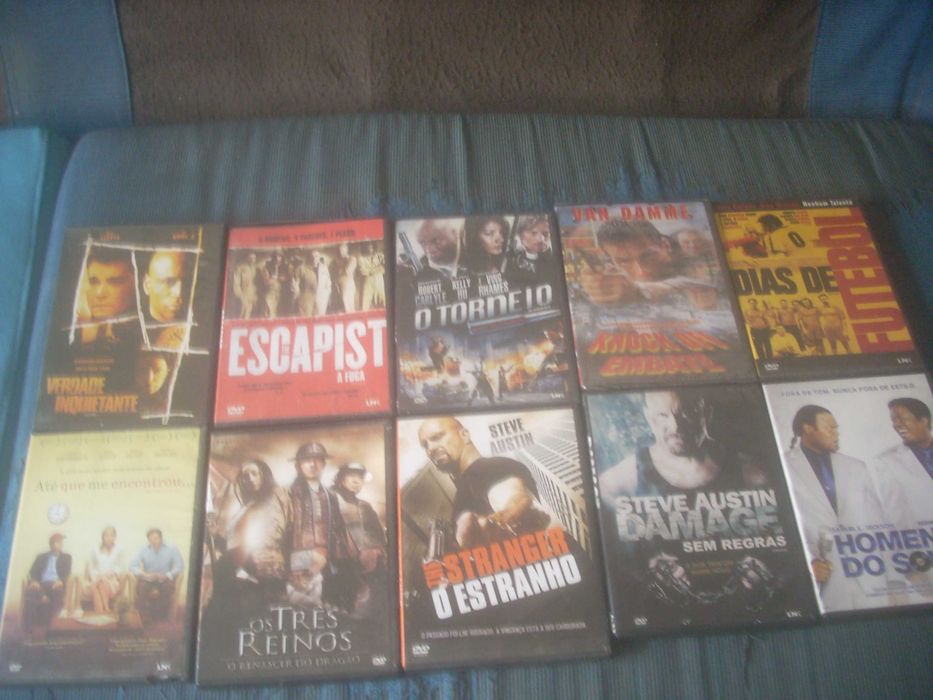 Conjunto de 130 DVDs. Preço mínimo -  conjunto.