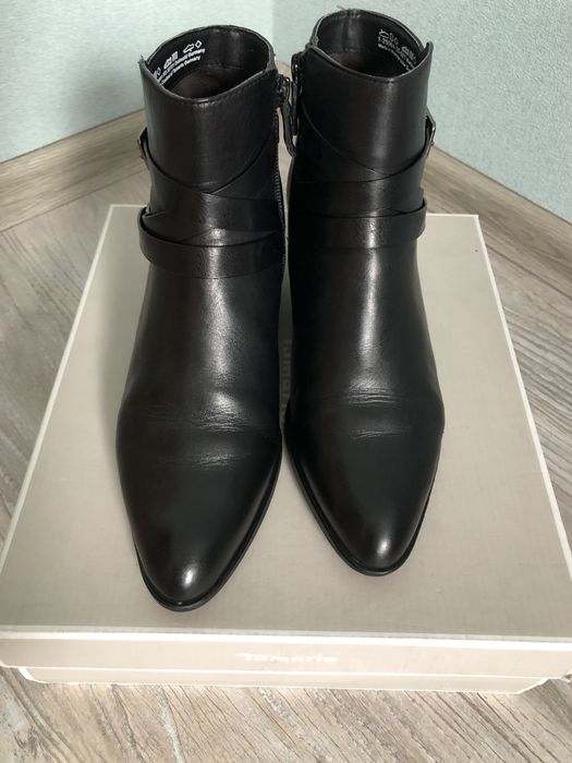 Черевики жіночі шкіряні,ботинки женские кожа осенние Tamaris