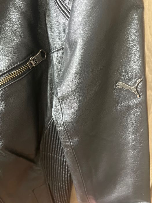 Шкіряна куртка Puma майже нова, розмір м