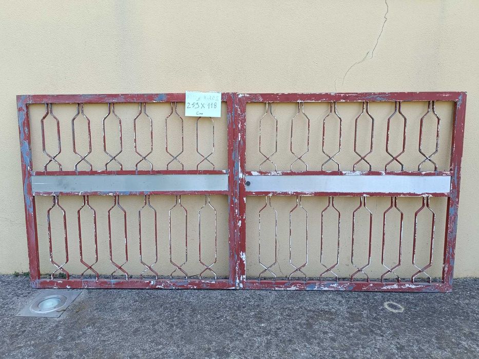 Portões de ferro e grades de ferro zincado