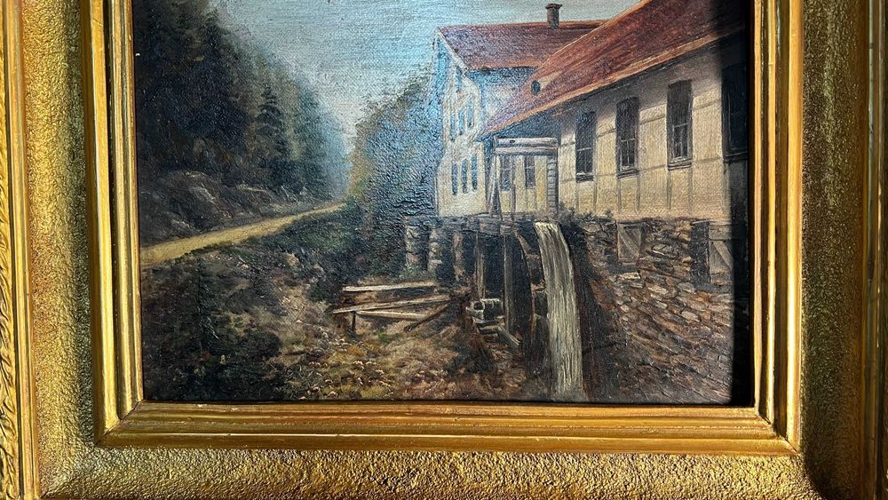 Stary obraz olejny , Niemcy Turyngia