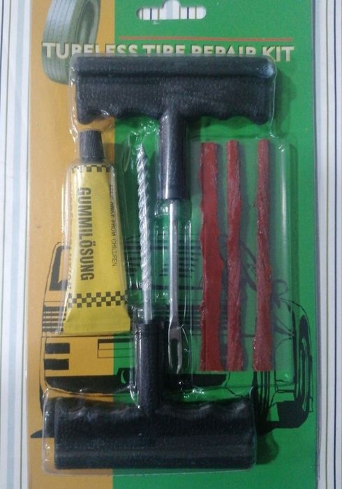 Kit reparação de pneus de moto