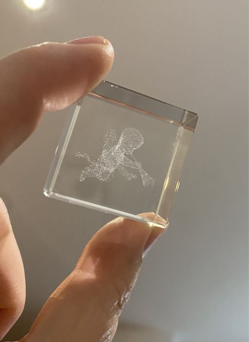 Krysztal, grawer 3 D, przepiekny aniołek