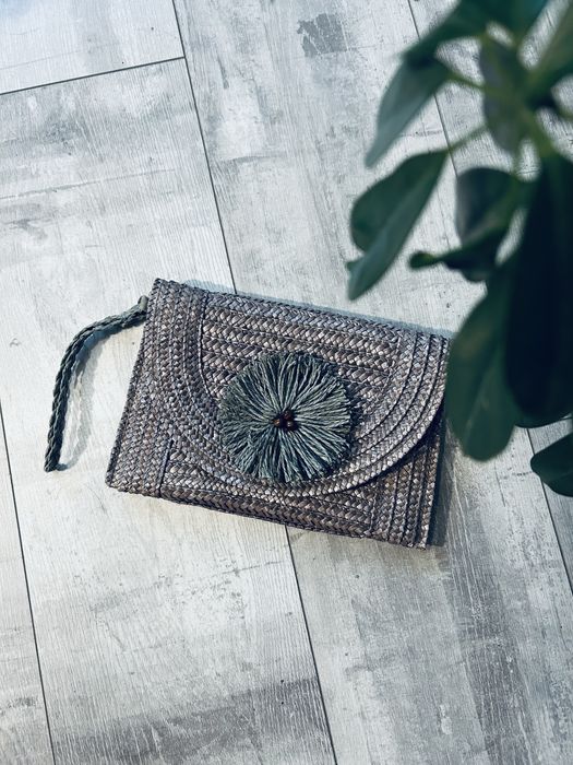 Torebka pleciona kopertówka