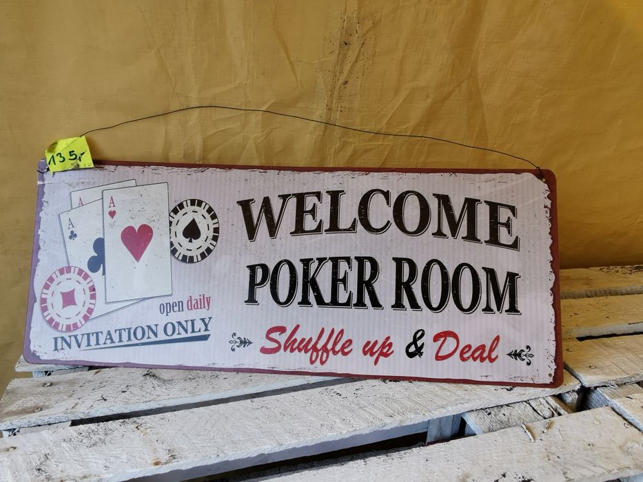 Tablica dekoracja poker room