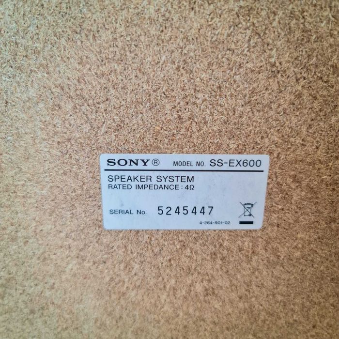 Altifalantes Sony SS-EX600 – Par de Colunas (Vintage)